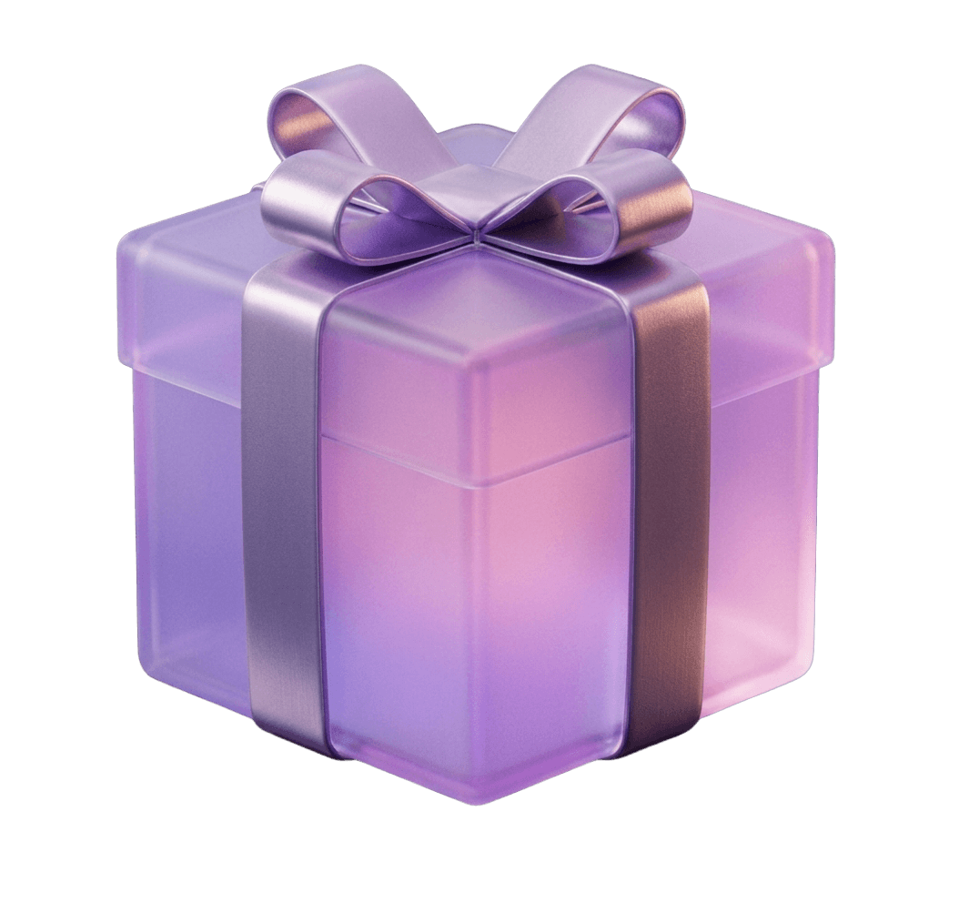 A wrapped gift box